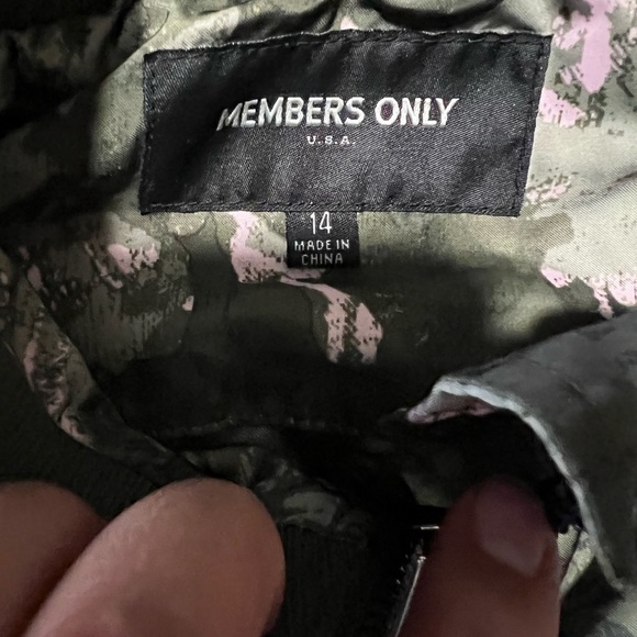 Girls Members Only Satin Boyfriend Jacket size 14 - Picture 7 of 8